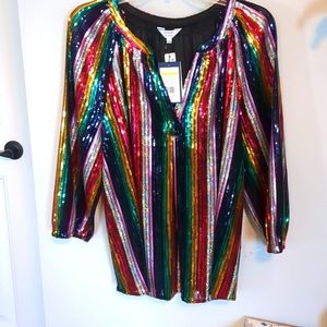 Sequin holiday top